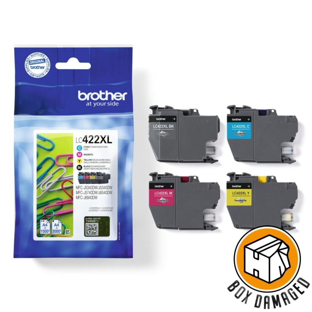 BROTHER BOX DAMAGED LC422XL INK CARTRIDG