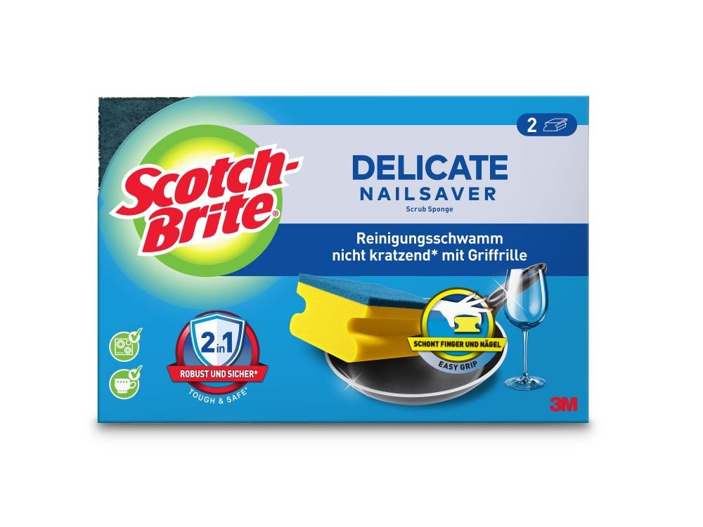 SCOTCH-BRITE PACK OF 2 DELICATE NAIL SAV