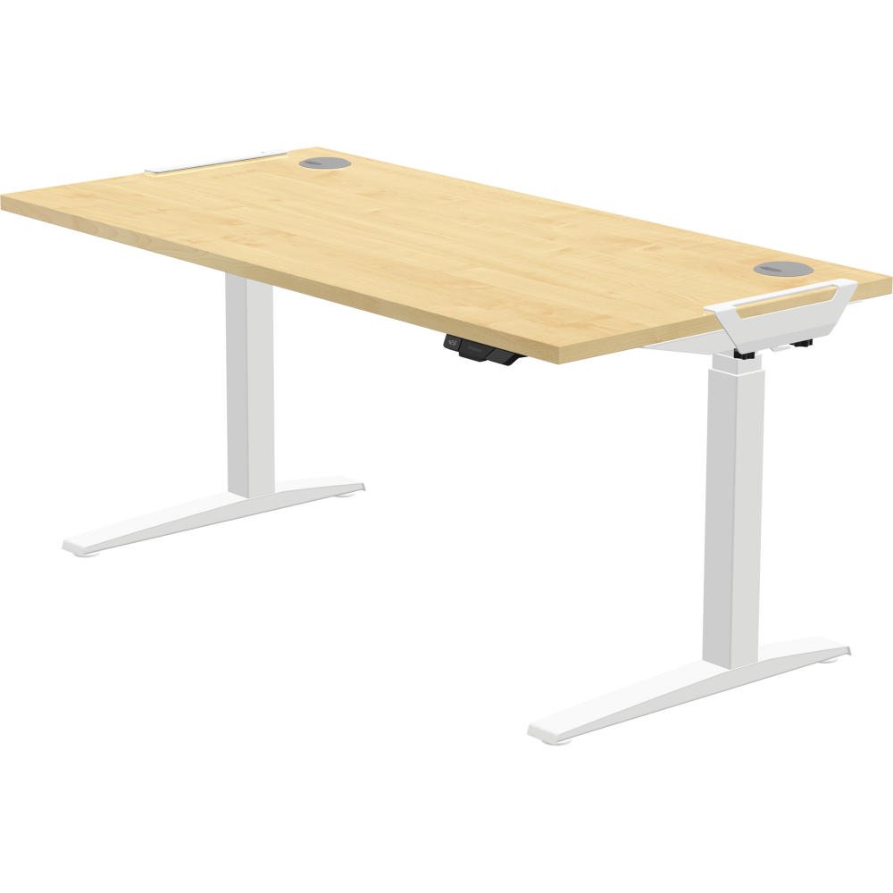 FELLOWES LEVADO WHITE DESK BASE AND MAPL