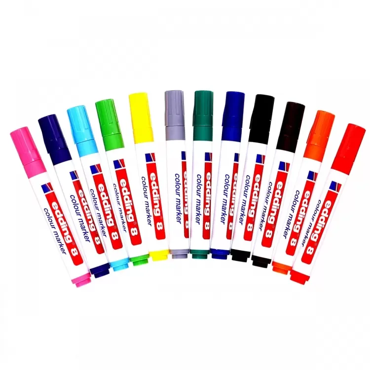 EDDING 9 ASSORTED COLOUR MARKERS - PACK