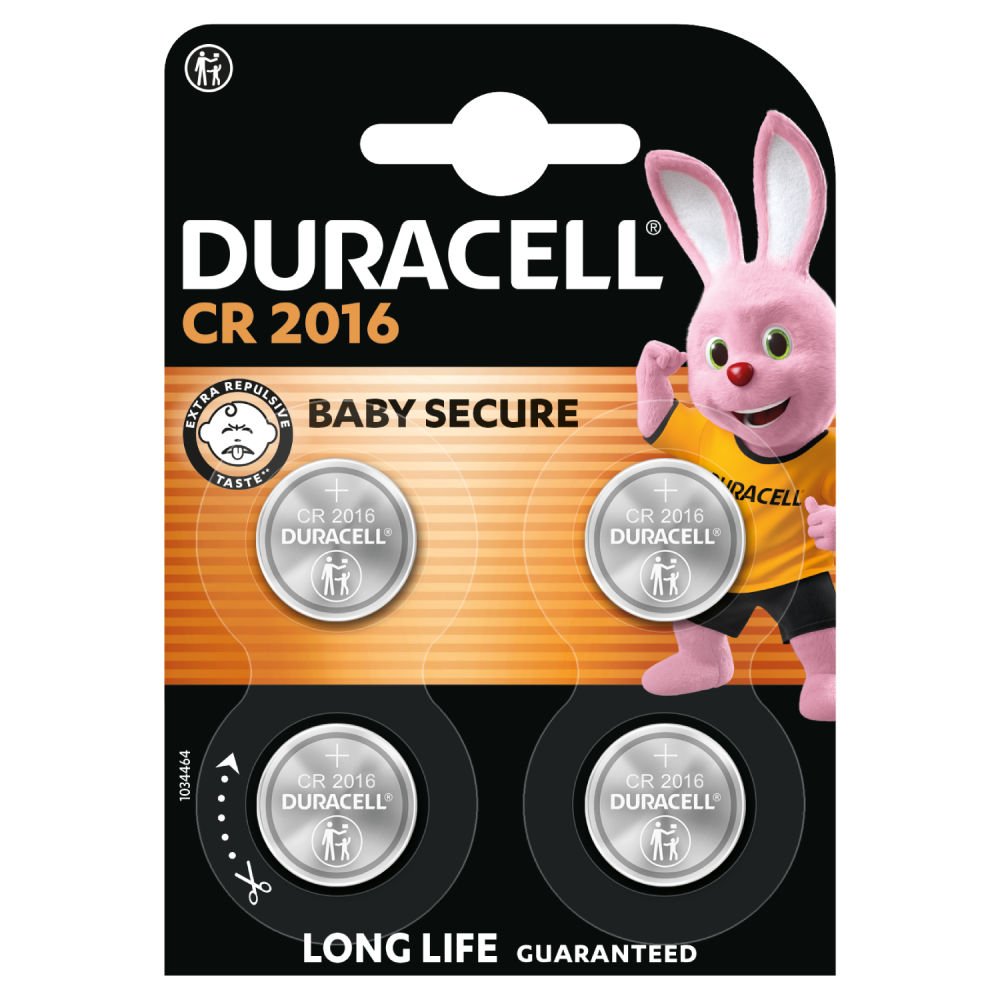 DURACELL CR2016 3V LITHIUM COIN CELL BAT