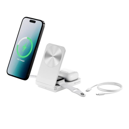 Alogic YOGA 3-in-1 Wireless Charging Stand White Alogic YOGA 3-in-1 Wireless Charging Stand White