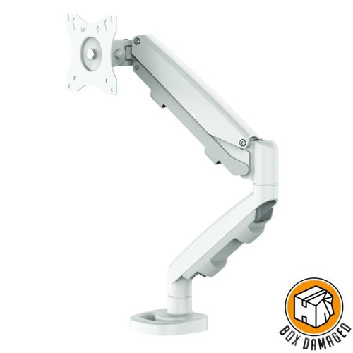 Fellowes 9683201 BOX DAMAGED - Eppa Single Monitor Arm - White Fellowes 9683201 BOX DAMAGED - Eppa Single Monitor Arm - White