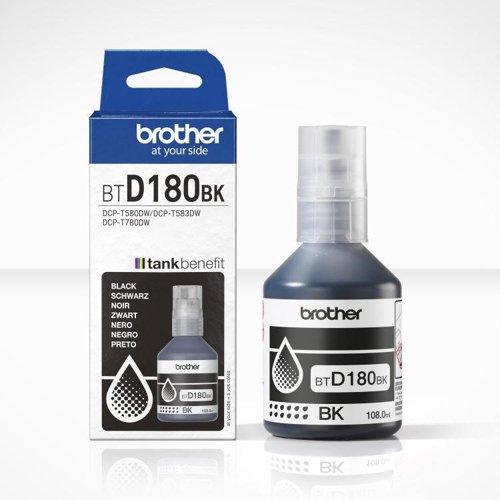 Brother BTD180BK Black Ink Bottle 108ml Brother BTD180BK Black Ink Bottle 108ml