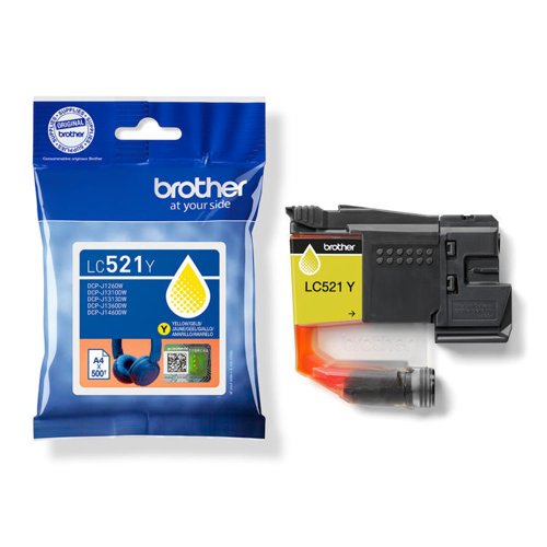 Brother LC521Y Yellow Ink Cartridge Brother LC521Y Yellow Ink Cartridge