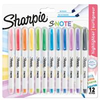 SHARPIE S-NOTE ASSORTED PK12