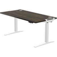 FELLOWES LEVADO WHITE DESK BASE AND WALN