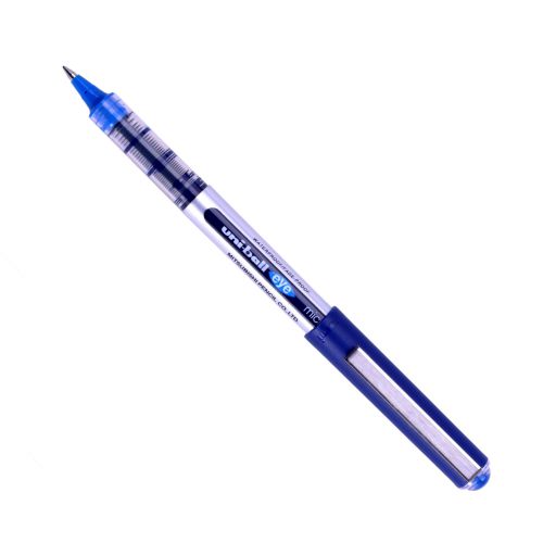 Rollerball Pens uni-ball Eye Micro UB-150 Liquid Ink Rollerball Pen 0.5mm Tip 0.3mm Line Blue (Pack 12)