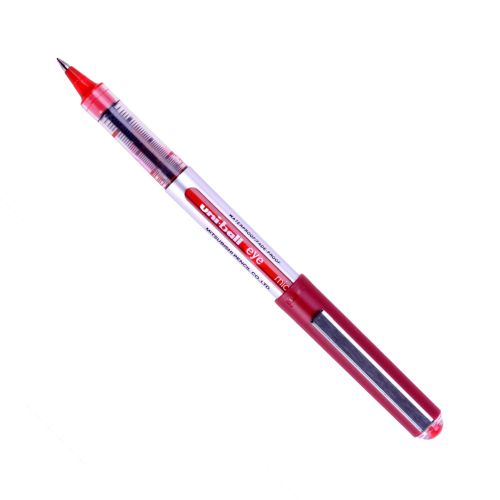 Uni-ball Eye UB150 Rollerball Pen Micro 0.5mm Tip 0.3mm Line Red Ref 162560000 [Pack 12]