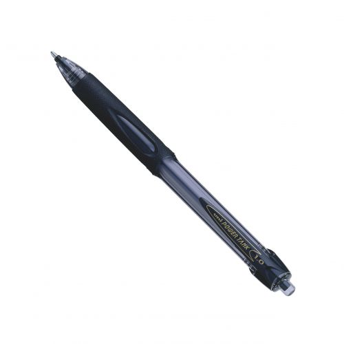 Ball Point Pens uni-ball SN-220 Power Tank Broad Retractable Ballpoint Pens Black (Pack 12) 768184000
