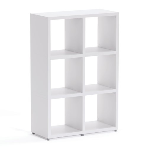 Boon - 6x Cube Shelf Storage System - 1120x740x330mm - White Boon - 6x Cube Shelf Storage System - 1120x740x330mm - White