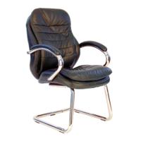 SANTIAGO HB LEATHER VISITOR CHAIR BRW