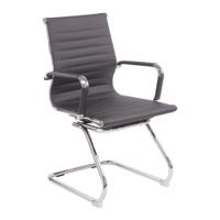 AURA MB BOND LEATHER VISITOR CHAIR GY