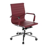 AURA MB BONDED LEATHER EXEC CHAIR RED