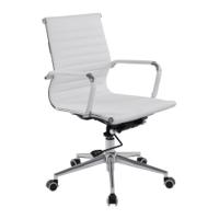 AURA MB BONDED LEATHER EXEC CHAIR WH