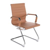 AURA MB BOND LEATHER VISITOR CHAIR BR