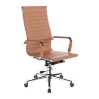 AURA HB BONDED LEATHER EXEC CHAIR BRW