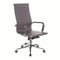 AURA HB BONDED LEATHER EXEC CHAIR GRY