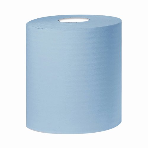 Centrefeed Hand Towel Roll 2-Ply 150m Blue (Pack 6) Centrefeed Hand Towel Roll 2-Ply 150m Blue (Pack 6)