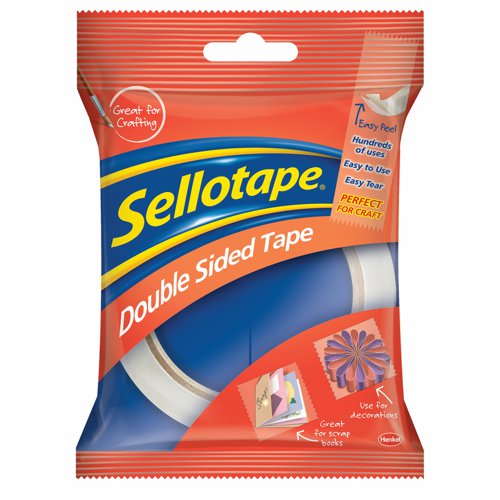 Sellotape+Double+Sided+Tape+50mm+x33m+1447054