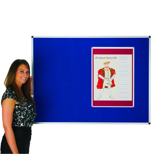 Adboards Classic Felt Noticeboard 1200x1200mm Red NCFT-1212-02