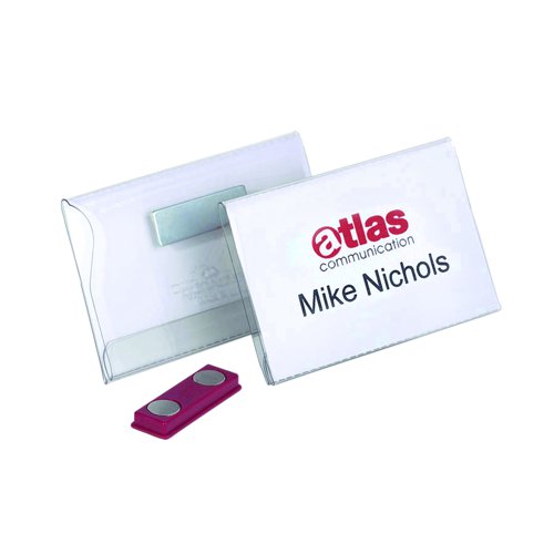 Durable Magnetic Name Badge 90x54mm (25) 811719