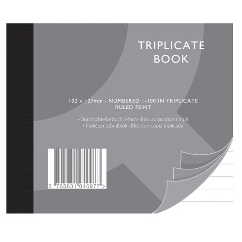 Triplicate+Book+102x127mm
