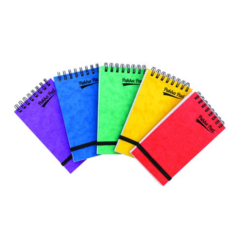 Pukka+Pad+Headbound+Pressboard+Notepad+127x76mm+120pages+Assorted+Colours+A+%28Pack+20%29+7272-PRS
