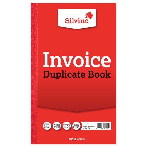 Silvine Duplicate Book 210x127mm Invoice 611