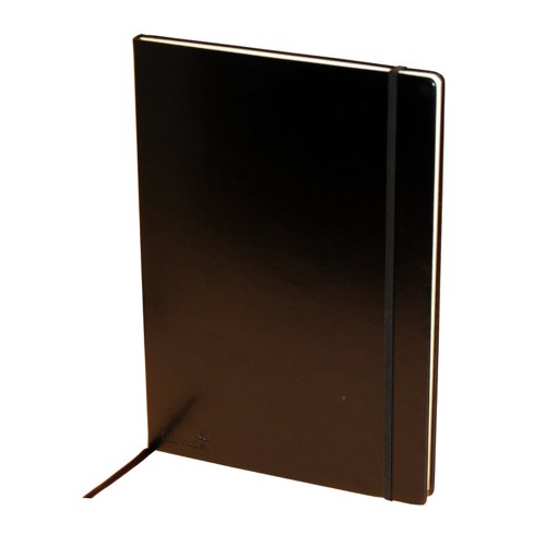 Silvine+Executive+Soft+Feel+Notebook+A4+160pages+Black+198BK
