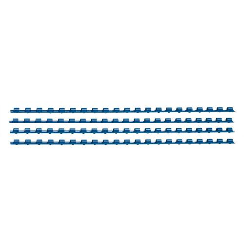 Value Plastic Binding Comb A4 6mm Blue (100)