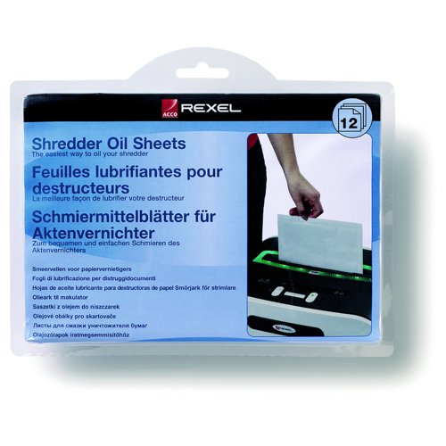 Rexel Shredder Oil Sheets (12) 2101948
