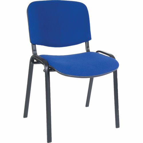 Teknik Office Stackable Fabric Conference Chair Blue 1500BLU Teknik Office Stackable Fabric Conference Chair Blue 1500BLU