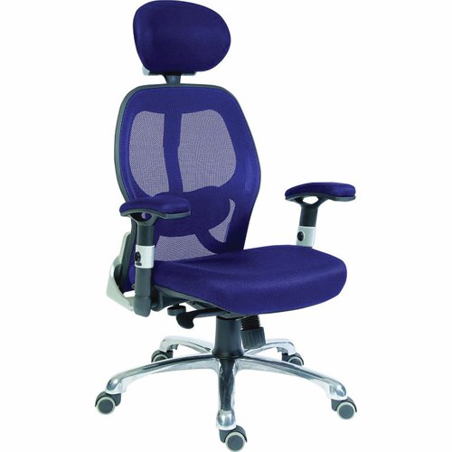Teknik Office Cobham Mesh Back Executive Chair Blue OA1013BU Teknik Office Cobham Mesh Back Executive Chair Blue OA1013BU