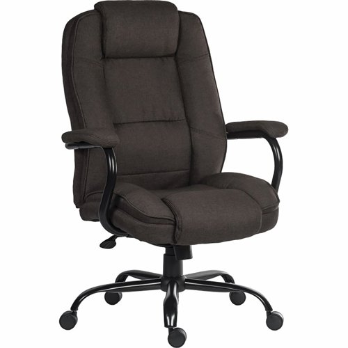 Teknik Office Goliath Duo Heavy Duty Fabric Executive Chair Bark Brown 6992 Teknik Office Goliath Duo Heavy Duty Fabric Executive Chair Bark Brown 6992