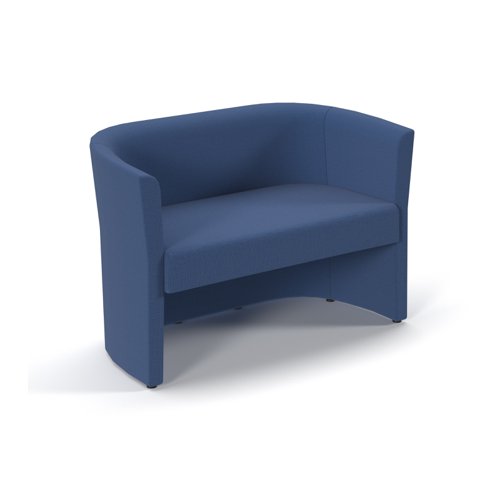 Luxe Fabric Double Tub Chair Cobalt Blue LUX50002-CB Luxe Fabric Double Tub Chair Cobalt Blue LUX50002-CB