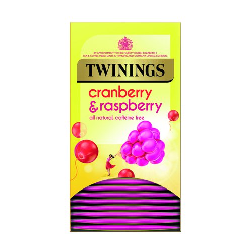 Twinings+Fresh+%26+Fruity+Tea+Bags+Cranberry+Raspberry+%26+Elderflower+%28Pack+20%29