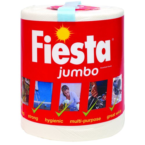 Fiesta+Kitchen+Towel+Jumbo+Roll+600+Sheets+White+Ref+M01387