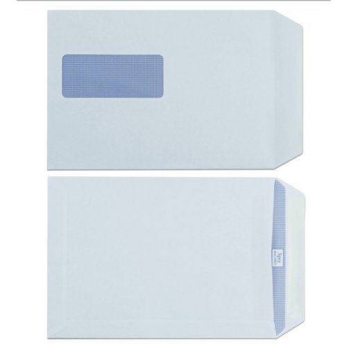 River+Series+Pocket+Envelopes+Self-Seal+Window+C5+White+90gsm+%28Pack+500%29+670996