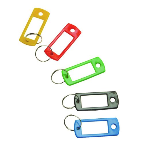 Key+Hangers+Assorted+Colours+%28Pack+100%29