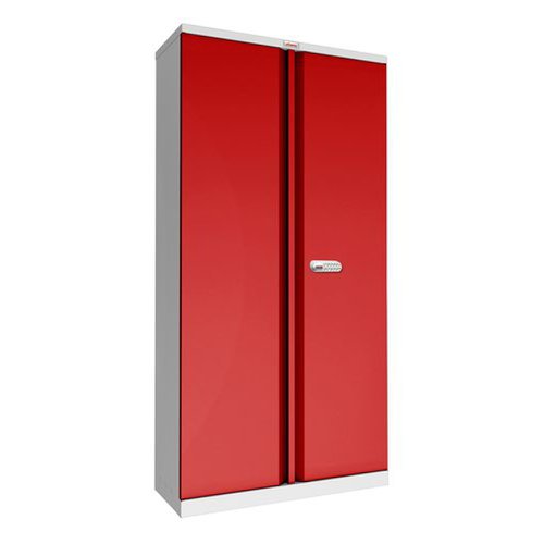 Phoenix SC Series Secure Cupboard 2 Door 1000x500x1900mm Electronic Lock Grey/Red SC1910GRE Phoenix SC Series Secure Cupboard 2 Door 1000x500x1900mm Electronic Lock Grey/Red SC1910GRE