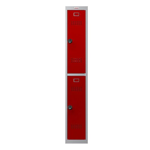 Phoenix PL1230 1 Column 2 Door Locker Grey/Red Combination Lock PL1230GRC Phoenix PL1230 1 Column 2 Door Locker Grey/Red Combination Lock PL1230GRC