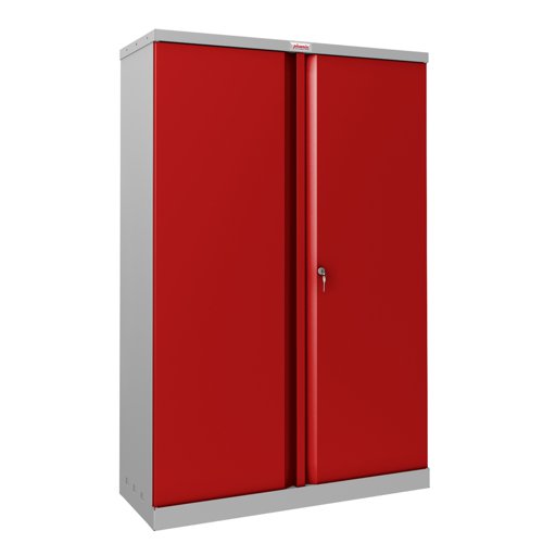 Phoenix SCL Series Secure Cupboard 2 Door 915x370x1400mm Grey/Red Key Lock SCL1491GRK Phoenix SCL Series Secure Cupboard 2 Door 915x370x1400mm Grey/Red Key Lock SCL1491GRK