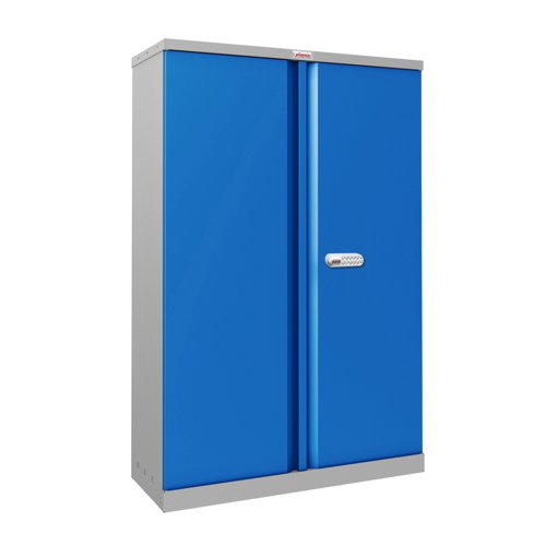 Phoenix SCL Series Secure Cupboard 2 Door 915x370x1400mm Grey/Blue Electronic Lock SCL1491GBE Phoenix SCL Series Secure Cupboard 2 Door 915x370x1400mm Grey/Blue Electronic Lock SCL1491GBE