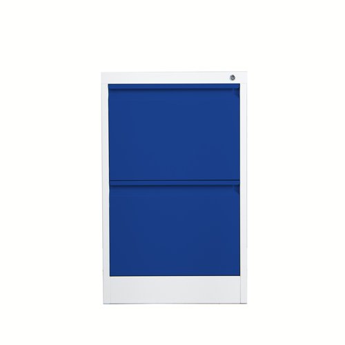 Phoenix FC Series Filing Cabinet 2 Drawer Key Lock Grey/Blue FC1002GBK Phoenix FC Series Filing Cabinet 2 Drawer Key Lock Grey/Blue FC1002GBK