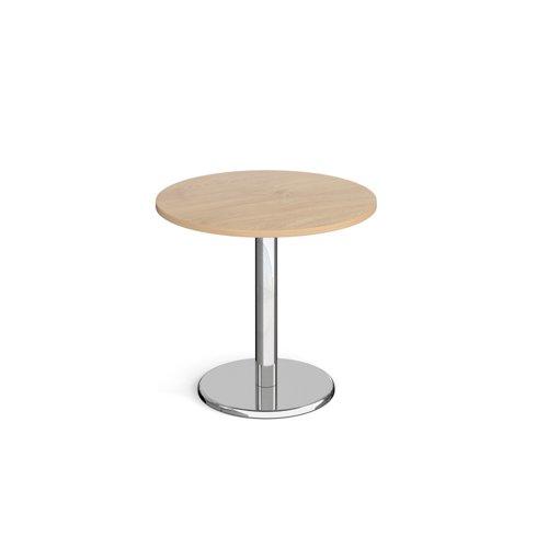 Pisa Circular Dining Table Round Base 800mm Kendal Oak Top PDC800-KO Pisa Circular Dining Table Round Base 800mm Kendal Oak Top PDC800-KO