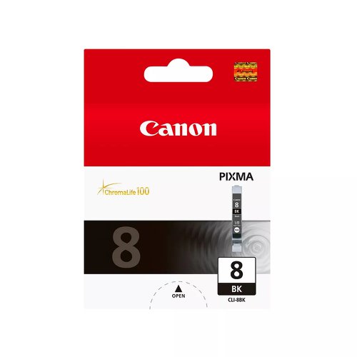 Canon+No.8+Inkjet+Cartridge+Black+CLI-8BK+0620B001