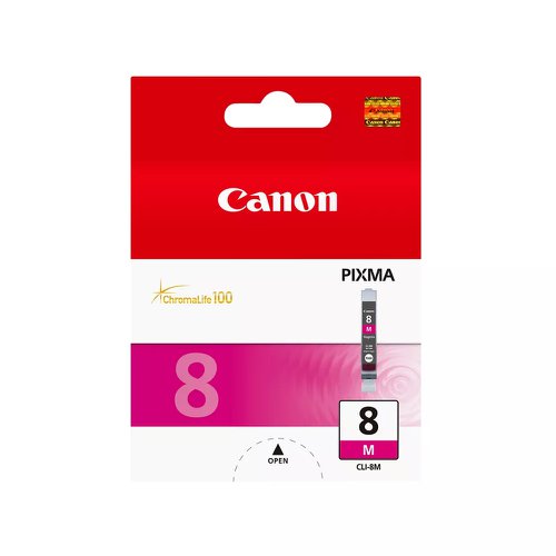 Canon+No.8+Inkjet+Cartridge+Magenta+CLI-8M+0622B001