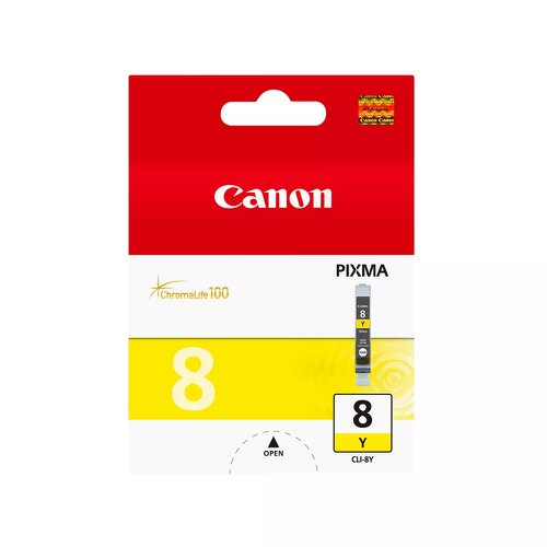 Canon+No.8+Inkjet+Cartridge+Yellow+CLI-8Y+0623B001
