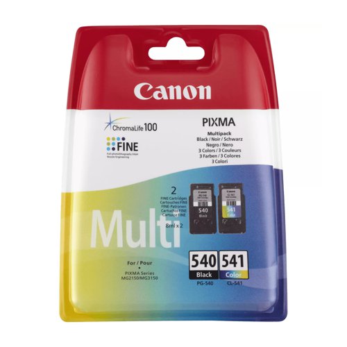 Canon+No.540%2F541+Inkjet+Cartridge+Black%2FColour+Twinpack+PG-540%2FCL-541+5225B006